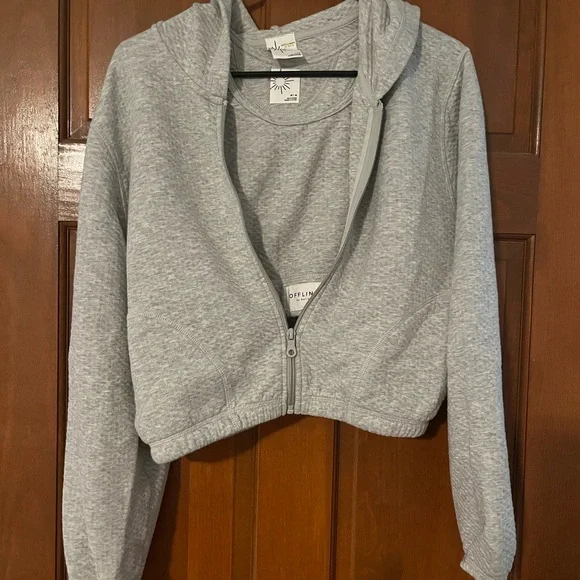 Set Aerie Offline Light Gray Sweat Suit - Picture 4 of 10